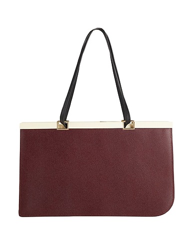 VALEXTRA Handbag Plum 100% Calfskin