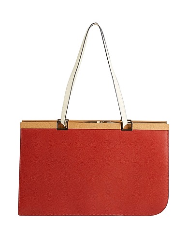VALEXTRA Handbag Brick red 100% Calfskin