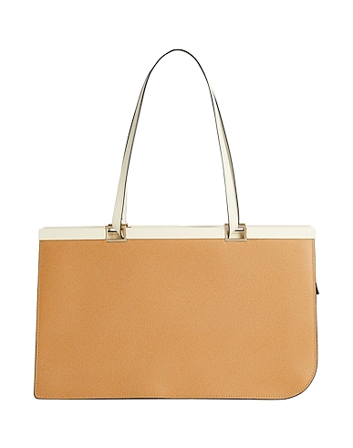 VALEXTRA Borsa a mano Cammello 100% Pelle di vitello
