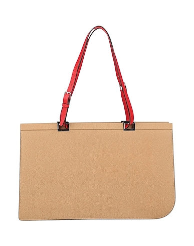 VALEXTRA Handbag Khaki Calfskin