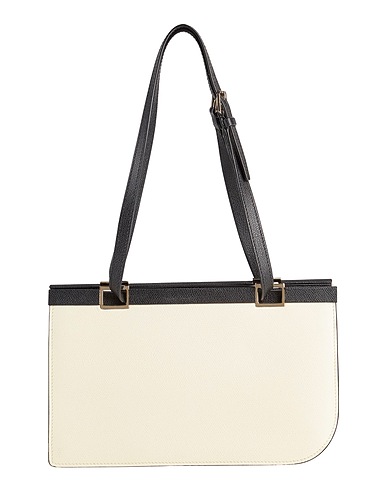 VALEXTRA Handbag Ivory 100% Calfskin