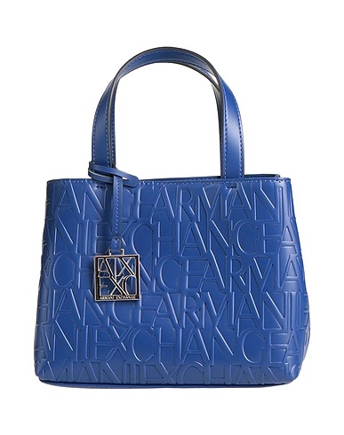 ARMANI EXCHANGE Handbag Blue 100% Polyester, Polyurethane
