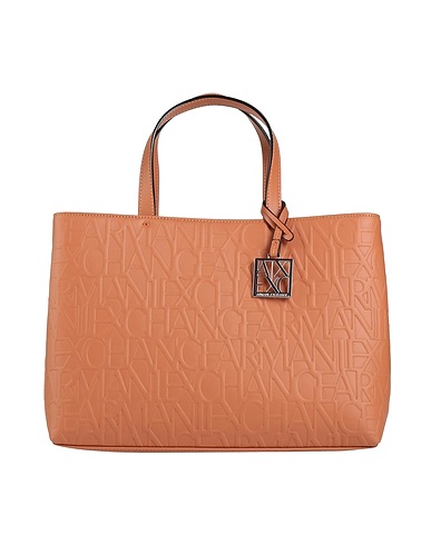 ARMANI EXCHANGE Handbag Camel 100% Polyester, Polyurethane coated
