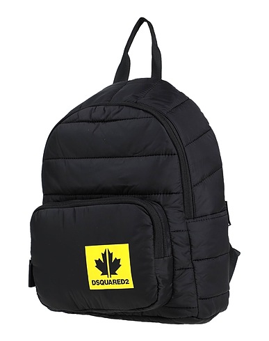 DSQUARED2 Backpack & fanny pack Black 100% Nylon, Bovine leather