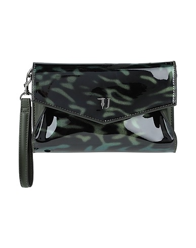 TRUSSARDI JEANS Borsa a mano Verde salvia 100% Poliuretano