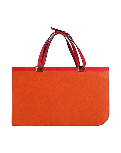VALEXTRA Handbag Orange Calfskin