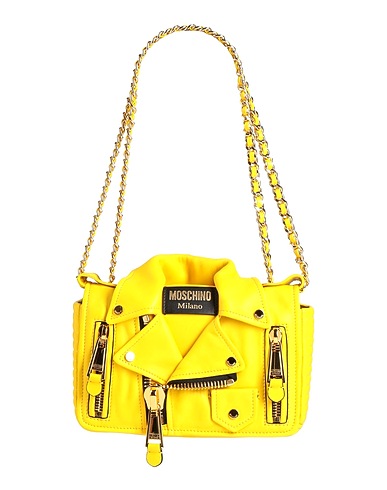 MOSCHINO Shoulder bag COUTURE Yellow Soft Leather
