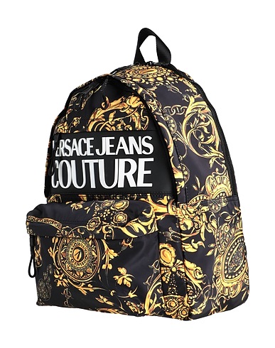 VERSACE JEANS COUTURE Σακίδια Μαύρο 80% Πολυαμίδη, 20% Πολυουρεθάνη, Ρητίνη πολυουρεθάνης