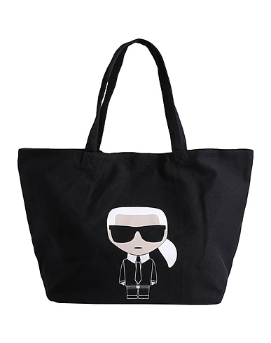 KARL LAGERFELD Handbag K/IKONIK KARL TOTE
 Black 60% Recycled cotton, 40% Cotton