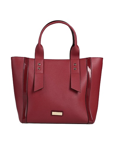 BORBONESE Handbag Brick red 85% Soft Leather, 15% PVC - Polyvinyl chloride