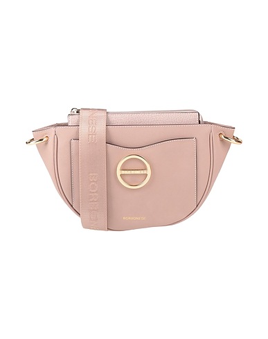 BORBONESE Across-body bag Antique rose 85% Soft Leather, 15% PVC - Polyvinyl chloride