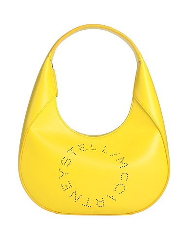 STELLA McCARTNEY Handbag Yellow 56% Polyurethane, 44% Polyester