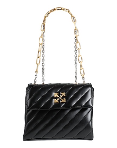 OFF-WHITE™ Schultertasche Schwarz 100% Leder