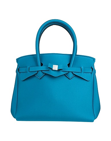 SAVE MY BAG Borsa a mano Verde petrolio 50% PEEK (Polietere - Etere - Chetone), 40% Poliestere, 10% Elastan