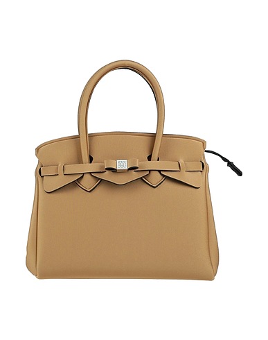 SAVE MY BAG Handbag Camel 50% PEEK (Polyether - Ether - Ketone), 40% Polyester, 10% Elastane