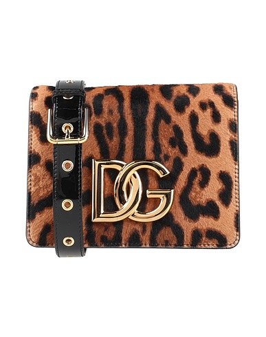 DOLCE&GABBANA Across-body bag Dark brown Soft Leather