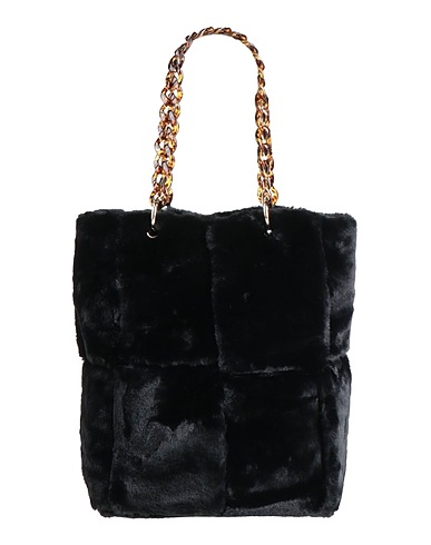 LA MILANESA Handtasche Schwarz 100% Gewebefasern