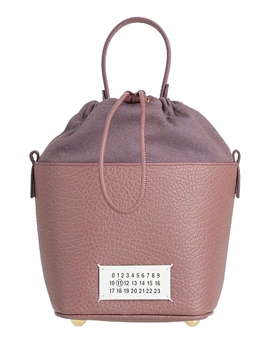 MAISON MARGIELA Handbag Purple 100% Cow leather, Cotton, Polyester, Brass, Zinc