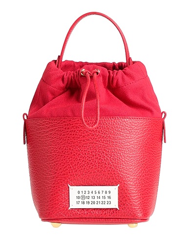 MAISON MARGIELA Borsa a mano Rosso 100% Pelle di bovino, Cotone, Poliestere, Ottone, Zinco