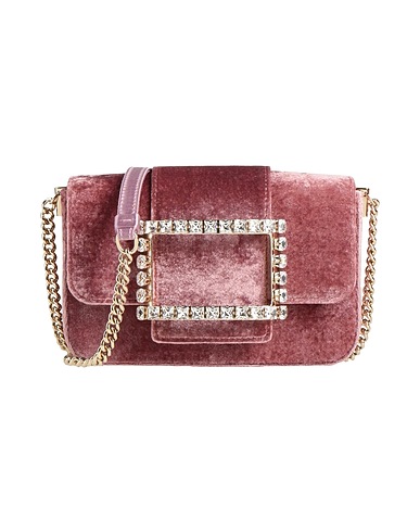 ROGER VIVIER Cross-body bags Antique rose Textile fibers