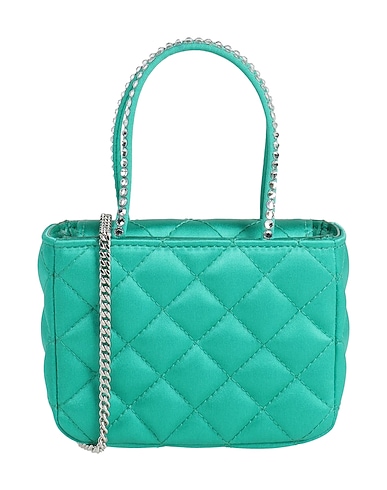 AMINA MUADDI Handbag Emerald green Textile fibres