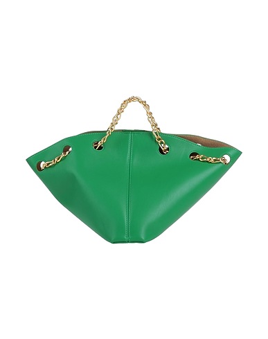 NANUSHKA Handbag Green 60% Polyurethane, 40% Polyester, Zinc