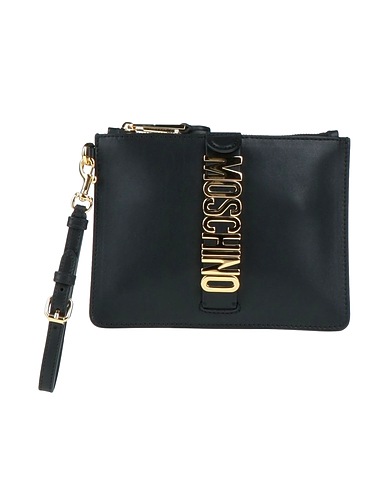 MOSCHINO Handbag Black Soft Leather