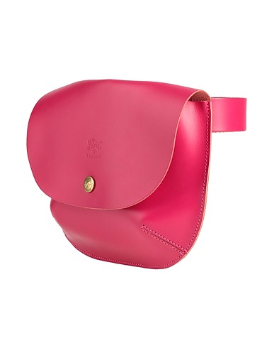 IL BISONTE Gürteltaschen Magenta Leder