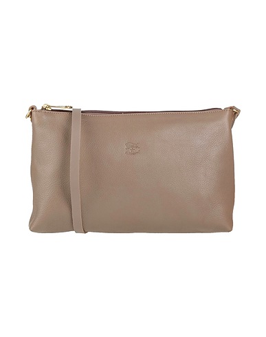IL BISONTE Shoulder bag Taupe Cowhide