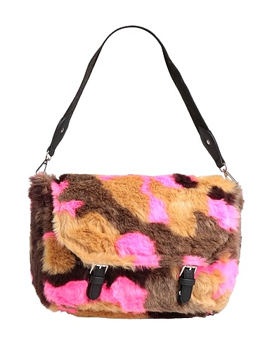 LE PANDORINE Borsa a spalla Fucsia 54% Acrilico, 36% Poliestere, 10% Poliuretano