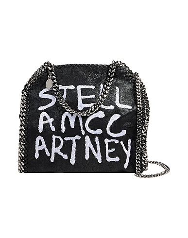 STELLA McCARTNEY Handbag Black 100% Polyester, Polyurethane