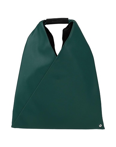 MM6 MAISON MARGIELA Borsa a mano Verde smeraldo 60% Poliestere, 40% Poliuretano, Rame, Pelle di bovino