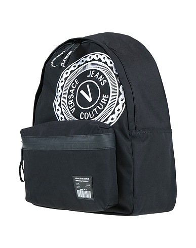 VERSACE JEANS COUTURE Rucksacks Black 100% Polyamide, Polyurethane resin