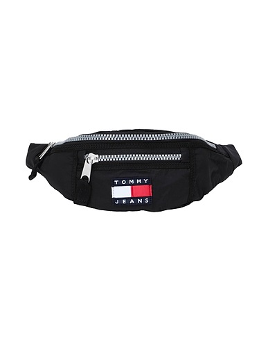 TOMMY JEANS Athletic bags and rucksacks Black 100% Recycled nylon