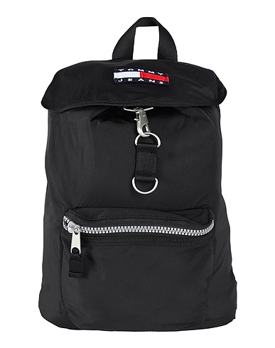 TOMMY JEANS バックパック ブラック ナイロン 95% / ポリエステル 5%