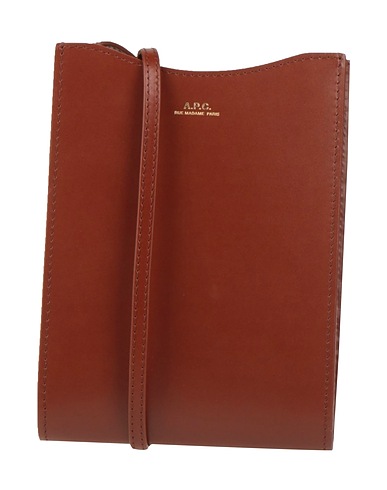 A.P.C. Borsa a tracolla Cioccolato 100% Vacchetta