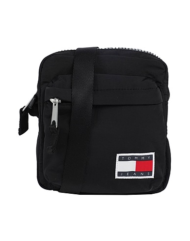 TOMMY JEANS Across-body bag Black 90% Nylon, 10% Polyester