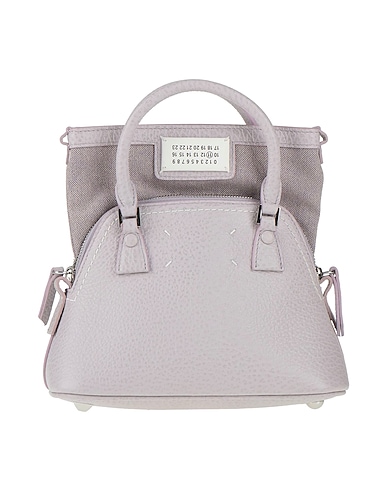 MAISON MARGIELA Handbag Lilac Soft Leather, Textile fibres