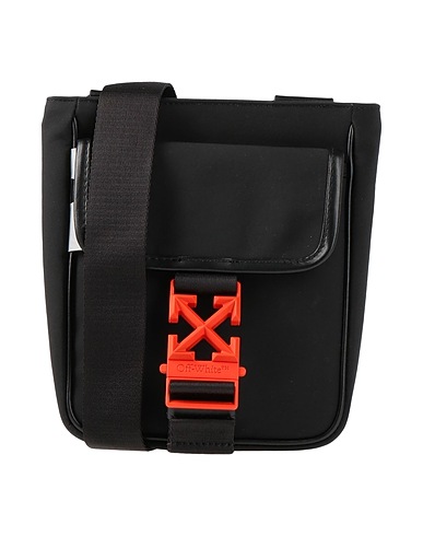 OFF-WHITE™ Across-body bag Black 58% Cotton, 42% Polyester, Soft Leather