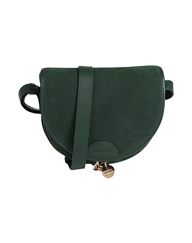 SEE BY CHLOÉ Cross-body bags Dark green 100% Bovine leather