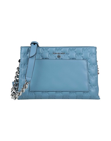 MICHAEL MICHAEL KORS クロスボディバッグ スカイブルー ポリウレタン 52% / ポリエステル 48%