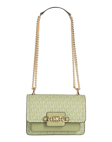 MICHAEL MICHAEL KORS Sac porté épaule Vert sauge 69% PVC - Polychlorure de vinyle, 17% Polyester, 13% Coton, 1% Polyuréthane
