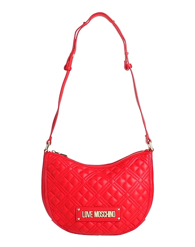LOVE MOSCHINO Сумка на длинном ремешке ROSSO 100% Полиуретан