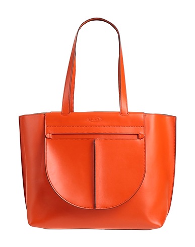 TOD'S Handbag Orange Calfskin