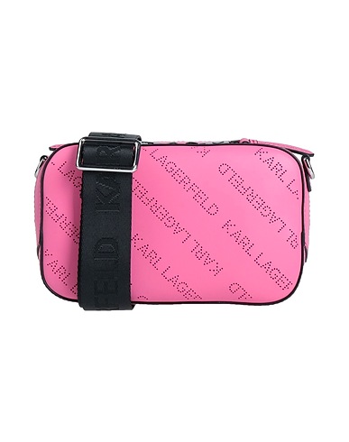 KARL LAGERFELD Umhängetasche Rosa 100% Rindsleder