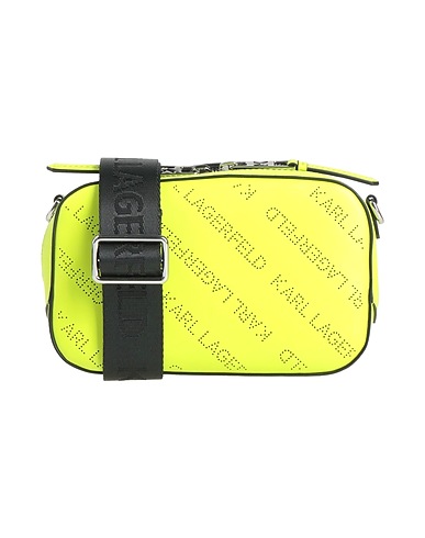 KARL LAGERFELD Cross-body bags Lime green 100% Cow leather