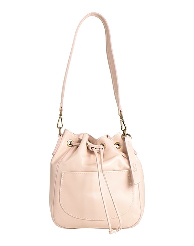 CORSIA Shoulder bag Light pink 100% Calfskin