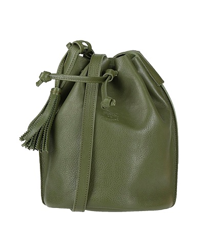 IL BISONTE Across-body bag Military green Soft Leather
