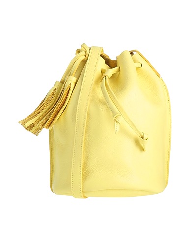 IL BISONTE Bolso con bandolera Amarillo pastel Piel