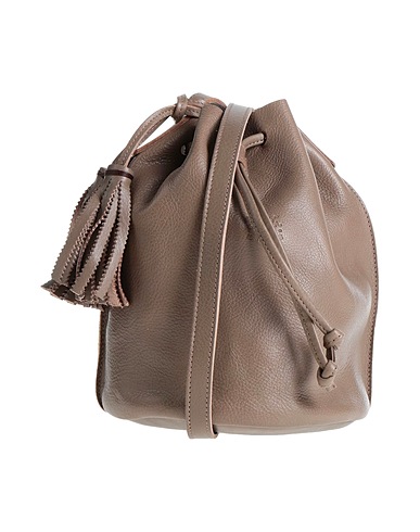 IL BISONTE Bolso con bandolera Caqui Piel